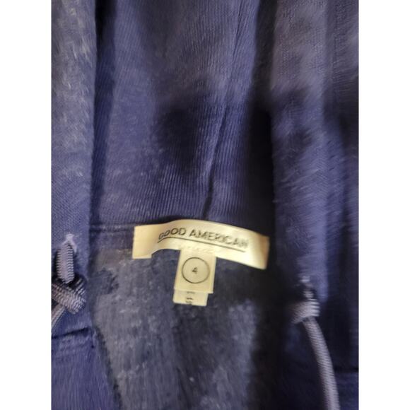 Good American Cropped Purple Ombre Pull Over Hoodie Sunset001 Size 4 Women's XL - Picture 9 of 10